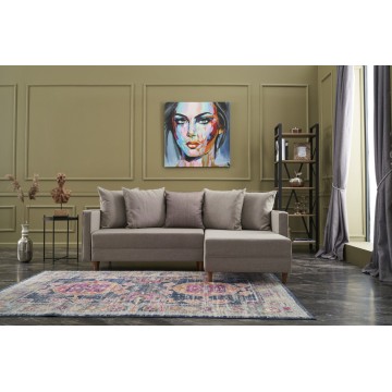 Aydam Corner Sofa Cream Right