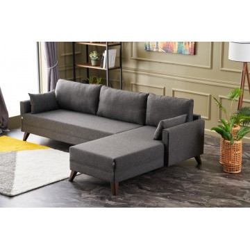 Bella Corner Sofa Anthracite Right