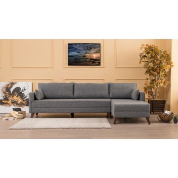 Bella Corner Sofa Grey Right