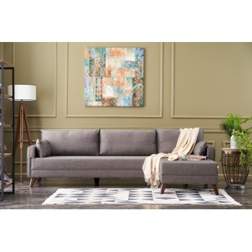 Bella Corner Sofa Brown Right