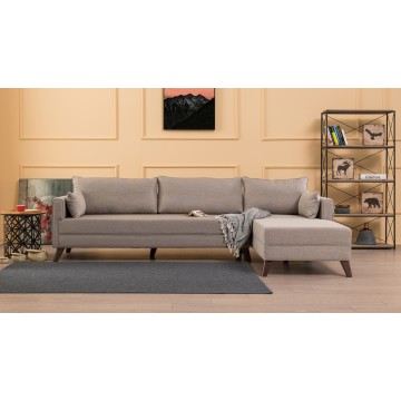 Bella Corner Sofa Cream Right