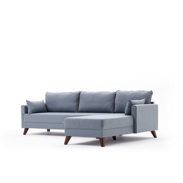 Bella Corner Sofa Blue Right