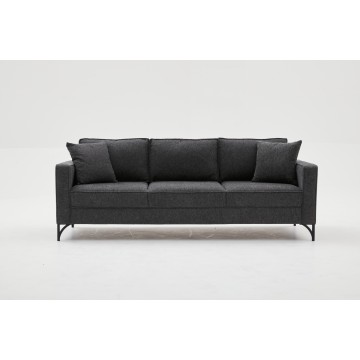 Berlin Sofa 3 Pr Antrachite- Black Leg