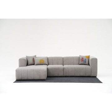 Beyza Corner Sofa Left Light Grey