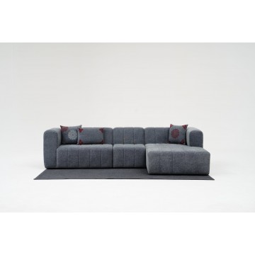 Beyza Corner Sofa Right Grey