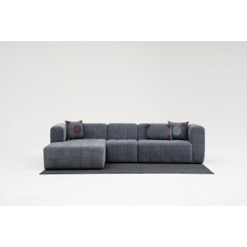 Beyza Corner Sofa Left Grey