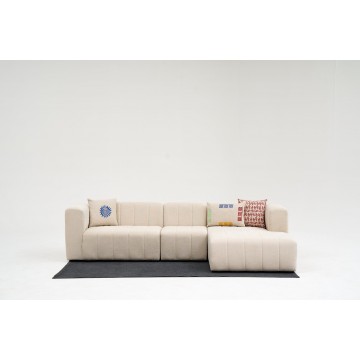 Beyza Corner Sofa Right Cream