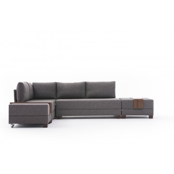 Fly Corner Sofa Brown Left