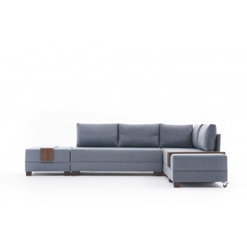 Fly Corner Sofa Blue Right