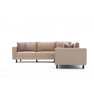 Kale Corner Sofa Velvet Cream