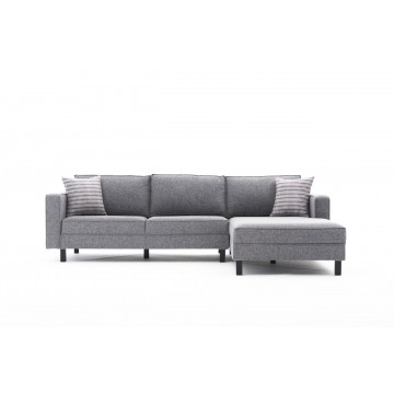 Kale Sectional Corner Linen Grey Right