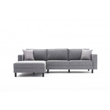 Kale Sectional Corner Linen Grey Left