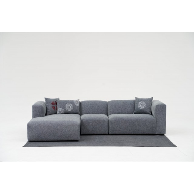 Linden Corner Sofa Left Grey