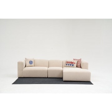 Linden Corner Sofa  Right Cream