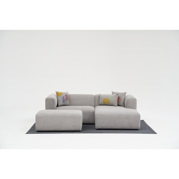 Linden Corner Sofa  Right Light Grey