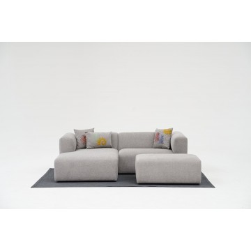 Linden Mini Corner Sofa Left Light Grey