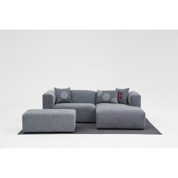 Linden Mini Corner Sofa Right Grey