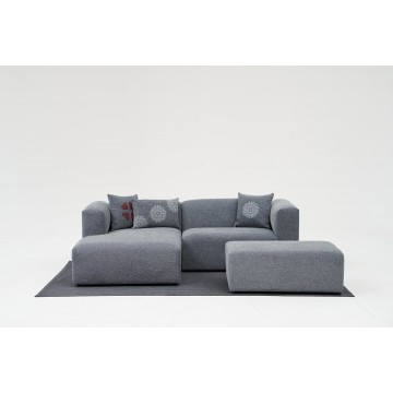 Linden Mini Corner Sofa Left Grey