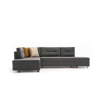 Manama Sectional Corner Sofa Anthracite Left