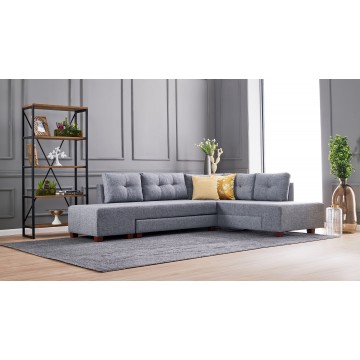 Manama Sectional Corner Sofa Grey Right