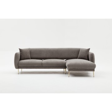 Simena Sectional Sofa Bed Right Grey