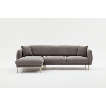 Simena Sectional Sofa Bed Left Grey