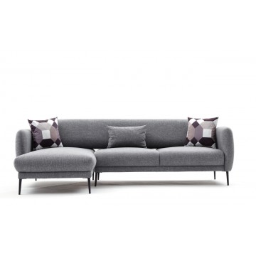 Venus Sectional Sofa Grey Left