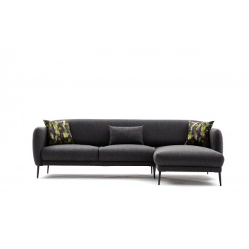 Venus Sectional Sofa Anthracite Right