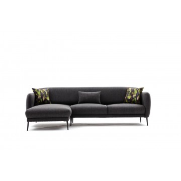 Venus Sectional Sofa Anthracite Left